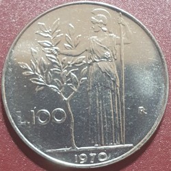Italija 100 lirų, 1955 -...