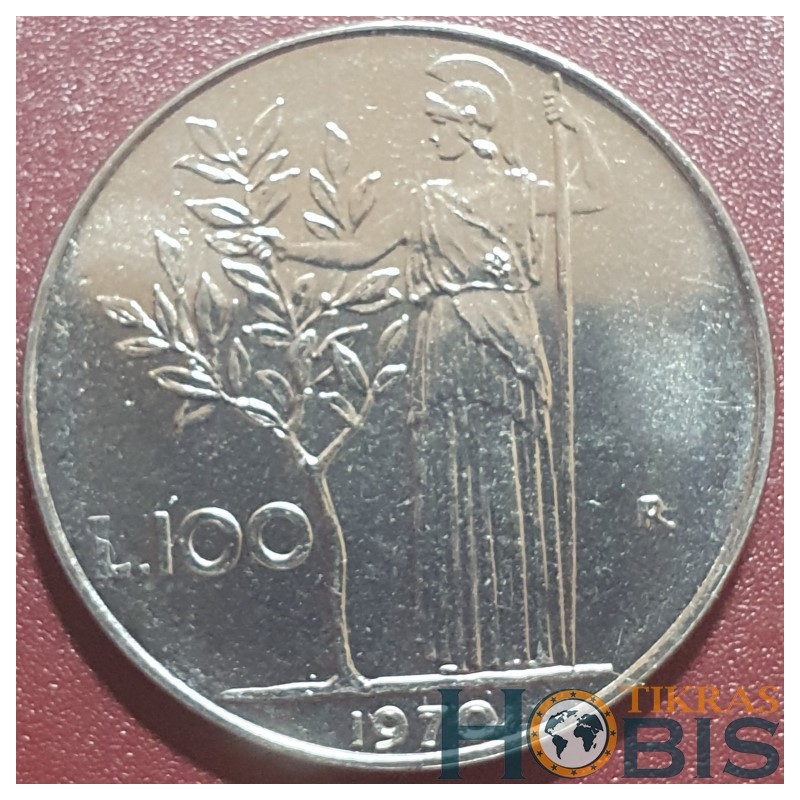 Italy 100 lire, 1955 - 1989 KM96.1
