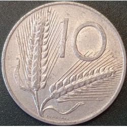 Italy 10 lire, 1951-2001 KM93