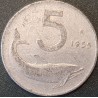 Italy 5 lire, 1951-2001 KM92