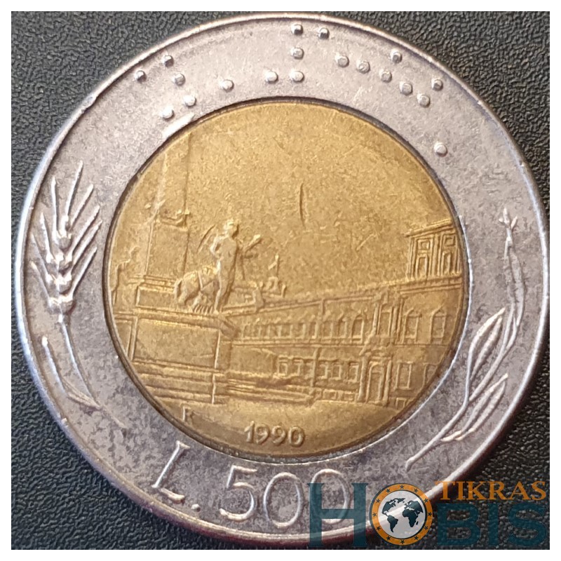 Italija 500 lirų, 1982-2001 KM111