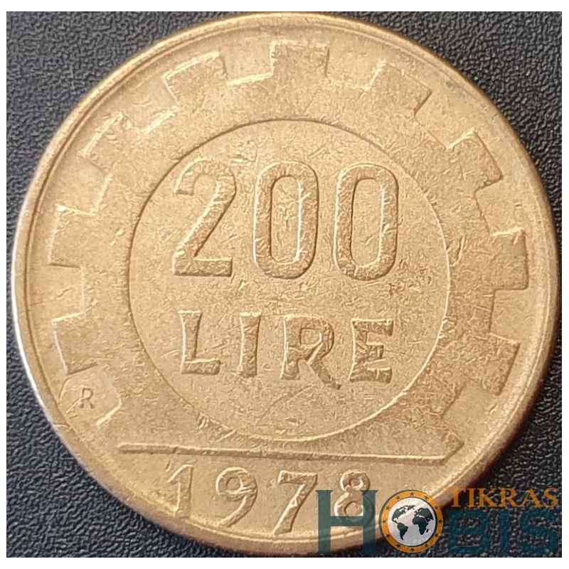 Italija 200 lirų, 1977-2001 KM105