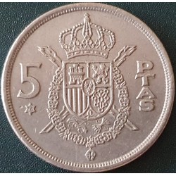 Ispanija 5 pesetos, 1975 KM807