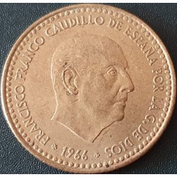 Ispanija 1 peseta, 1966 KM796