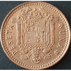 Ispanija 1 peseta, 1966 KM796