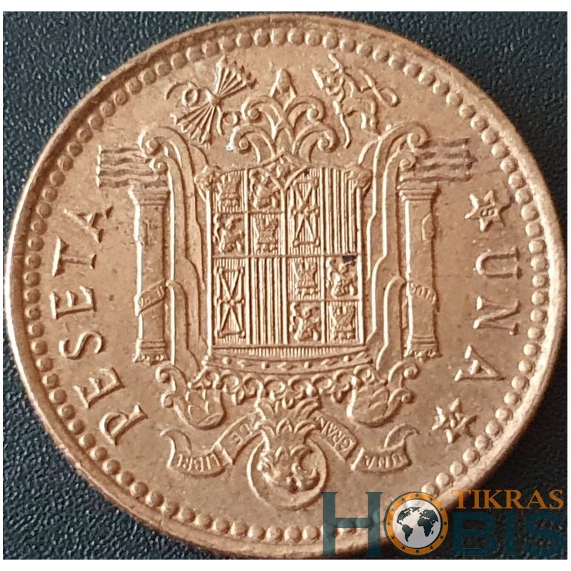Ispanija 1 peseta, 1966 KM796