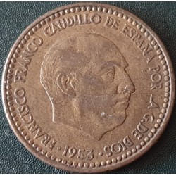 Ispanija 1 peseta, 1946-1963 KM775