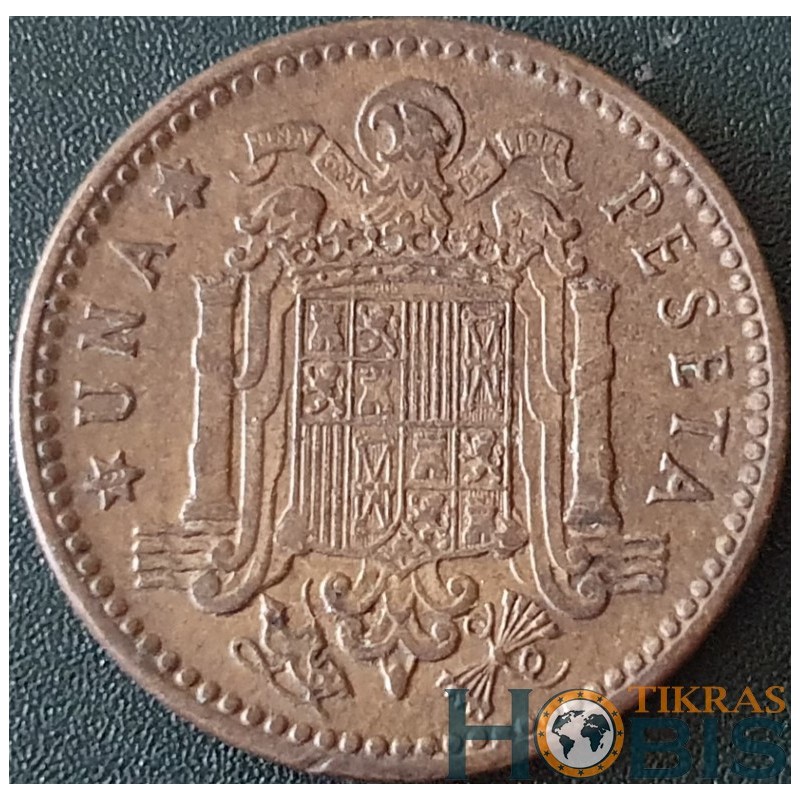 Ispanija 1 peseta, 1946-1963 KM775