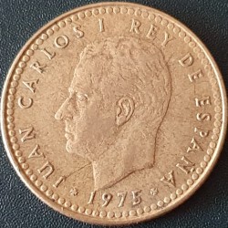 Ispanija 1 peseta, 1975 KM806