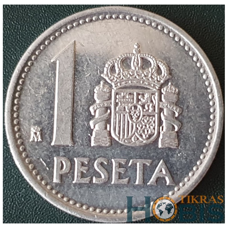 Ispanija 1 peseta, 1982-1989 KM821