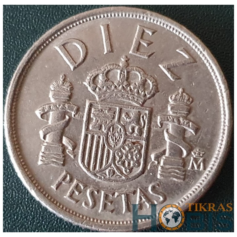 Ispanija 10 pesetų, 1983-1985 KM827