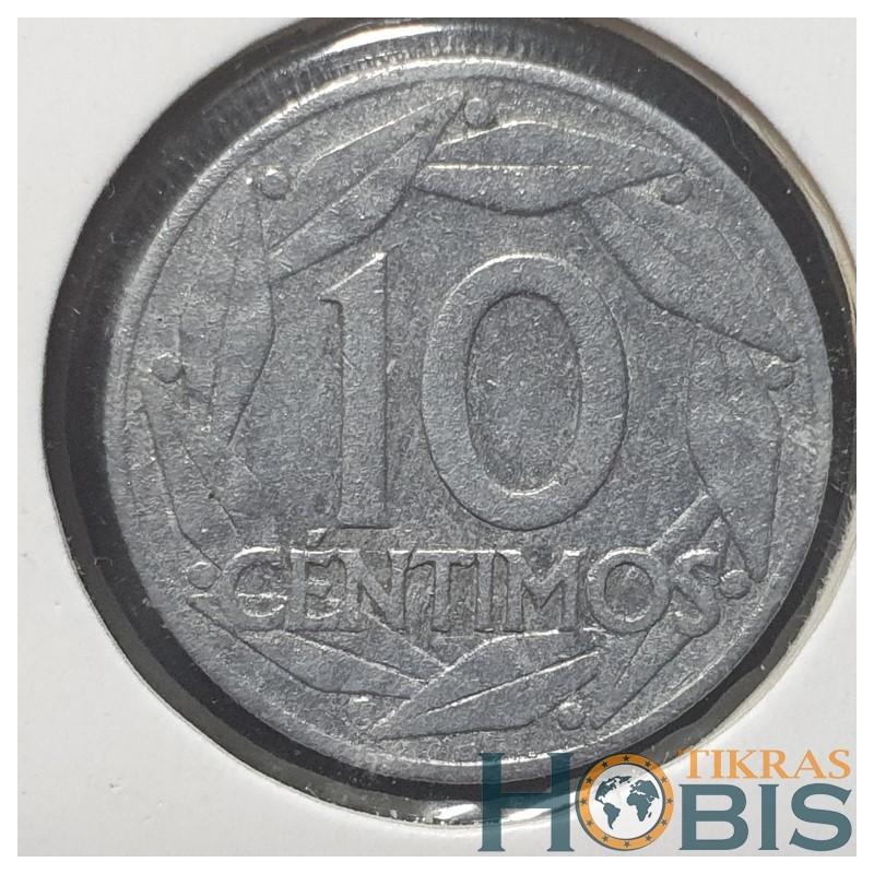Ispanija 10 sentimų, 1959 KM790
