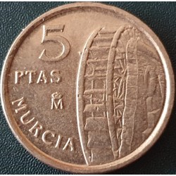 Spain 5 pesetas, 1999 KM1008