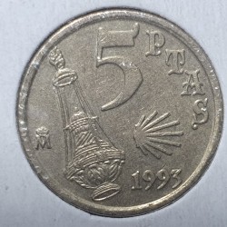 Spain 5 pesetas, 1993 KM919