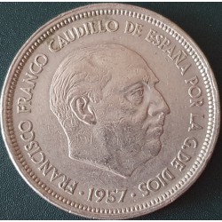 Spain 50 pesetas, 1957 KM788