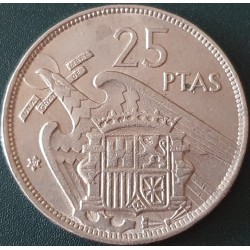 Spain 25 pesetas, 1957 KM787