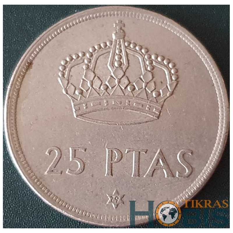 Spain 25 pesetas, 1975 KM808
