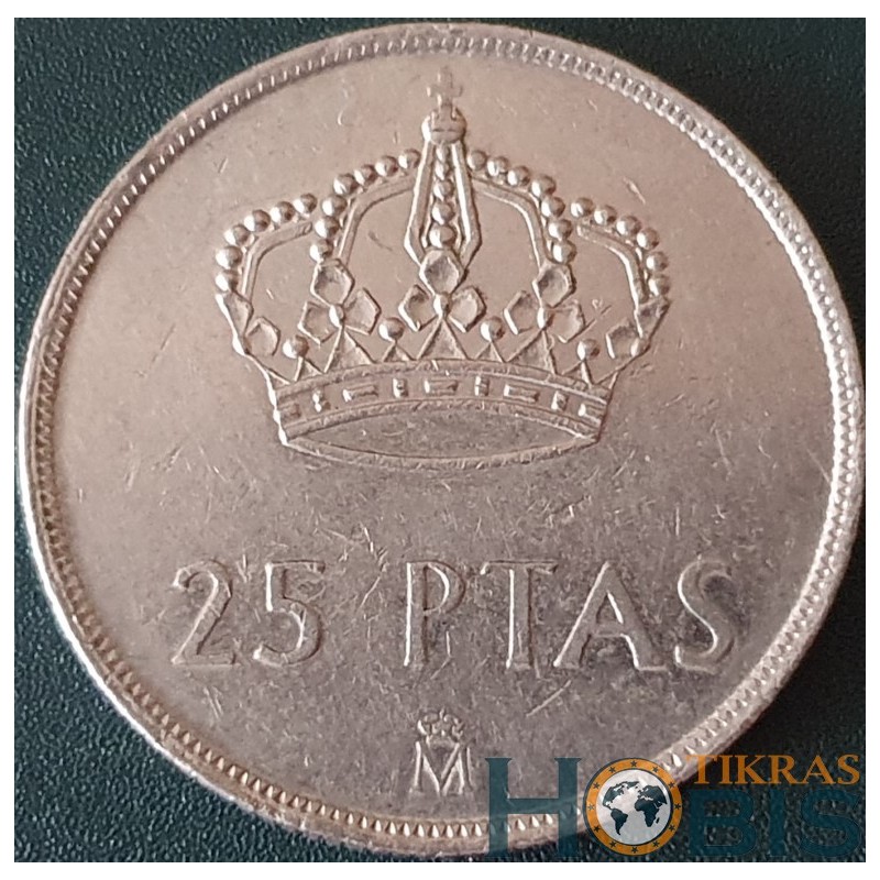 Spain 25 pesetas, 1982-1984 KM824