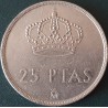 Ispanija 25 pesetos, 1982-1984 KM824