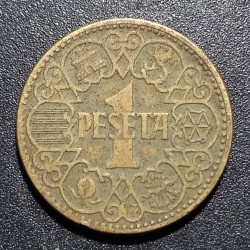 Spain 1 peseta, 1944 KM767