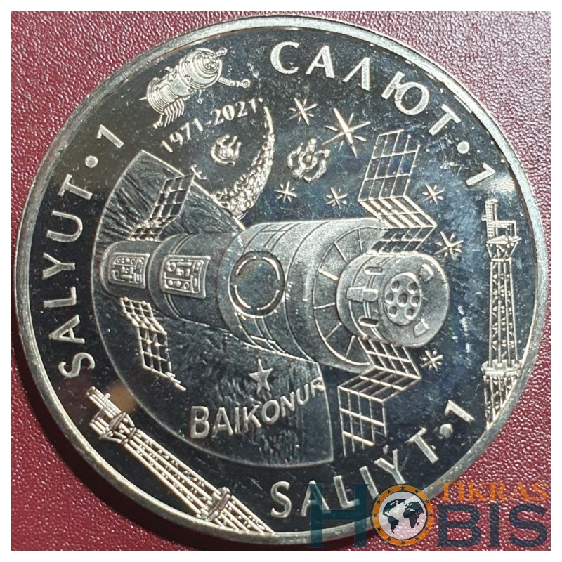 Kazakhstan 100 tengi, 2021 Salyut 1 UC182