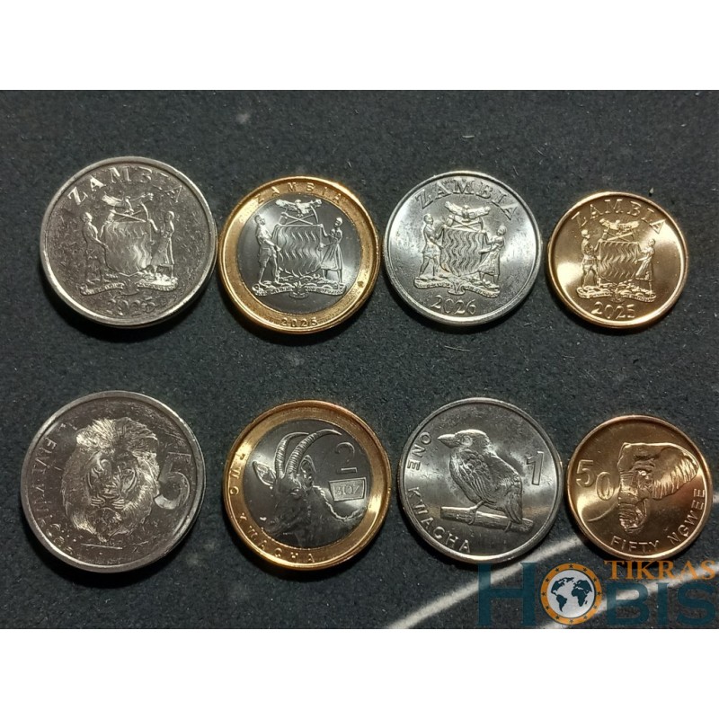 Zambia 2025-2026 Ngwi and Kwacha 4 pcs. set