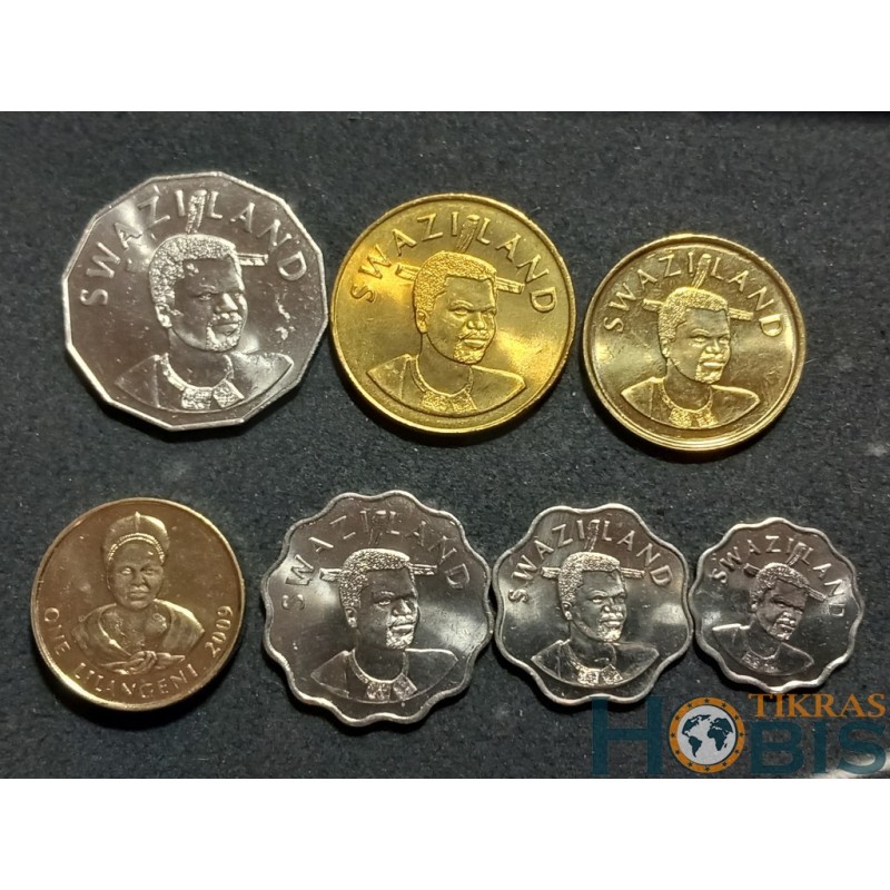 Swaziland (Eswatini) 1999-2010, 7 pcs. set