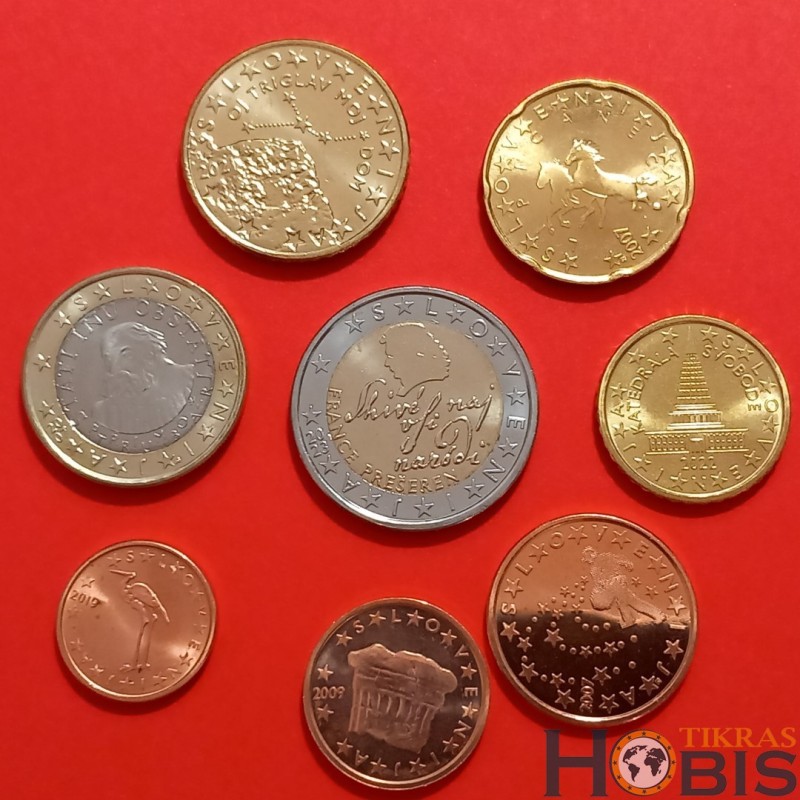 Slovėnija 2007-2023 Euro monetų rinkinys