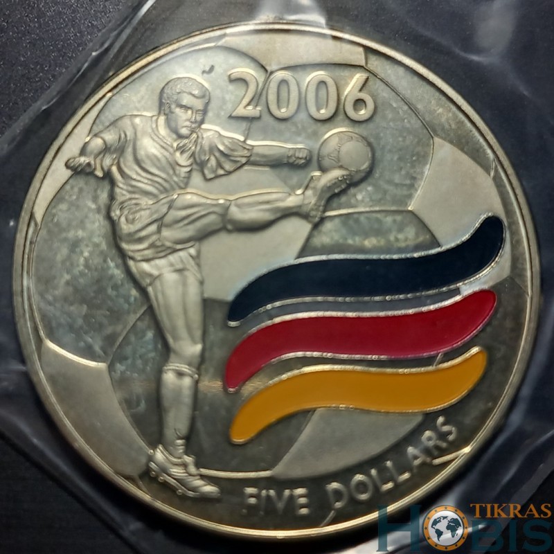 Liberia 5 dollars, 2003 FIFA World Cup, 2006 - Germany UC231
