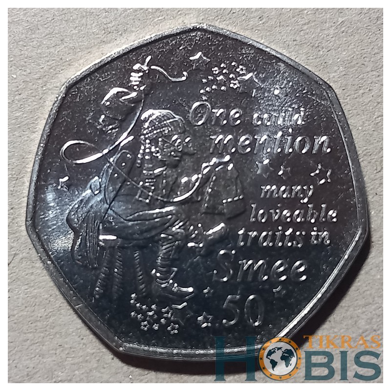 Isle of Man 50 pence, 2020 Smee UC1010