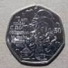 Isle of Man 50 pence, 2021 The Mad Hatter UC1026