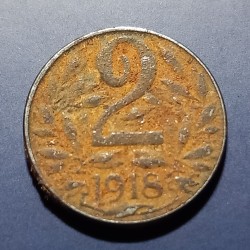 Austrija 2 heleriai, 1918...