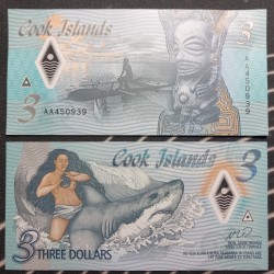 Cook Islands 3 Dollars,...