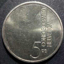 Šveicarija 5 frankai, 1985 Europos muzikos metai KM64