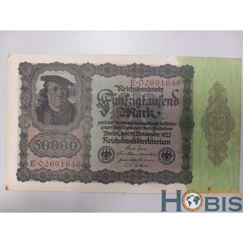 Germany 50 000 mark 1922 P-80