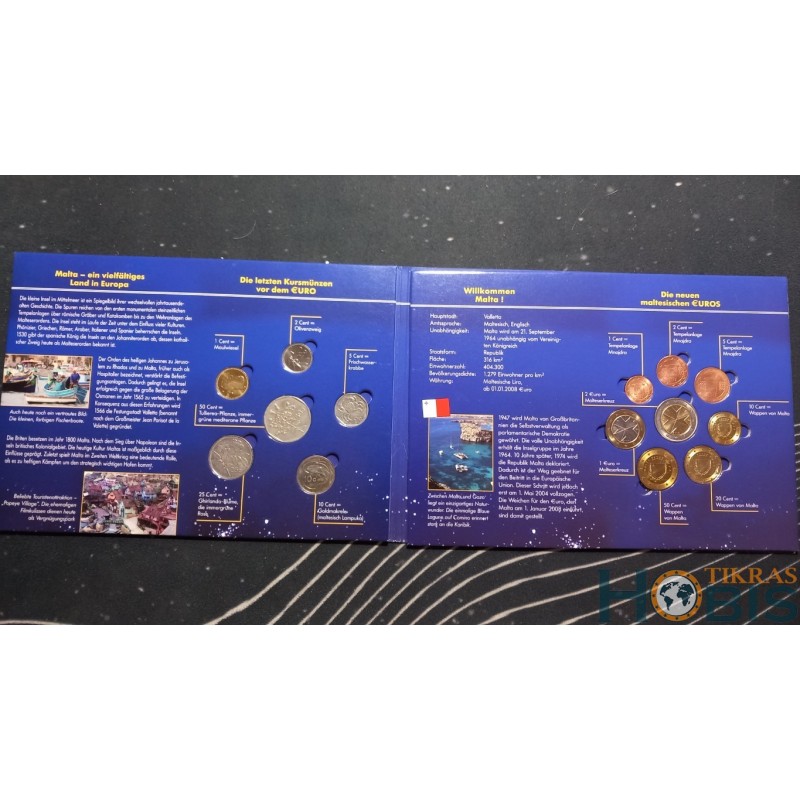 Latvia, Euro and Mils coin set