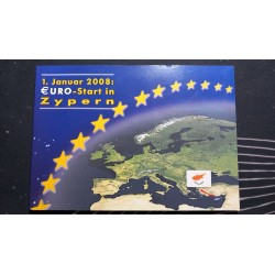 Cyprus, Euro and Cypriot pound coin set