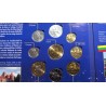 Lithuania, Euro and Litas coin set