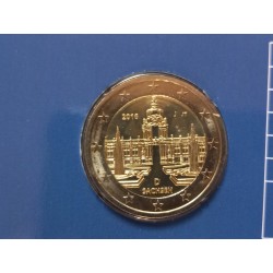 Vokietija 2 eurai, 2016 Cvingerio rūmai, Saksonija KM347 BUKLETE