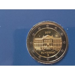 Vokietija 2 eurai, 2019 Bundesrato 70 UC100 BUKLETE