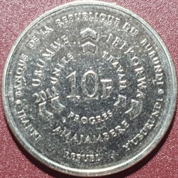 Burundis 10 frankų, 2011 KM21