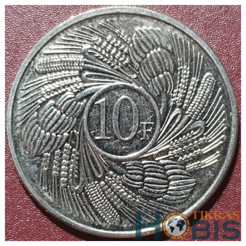 copy of Burundi 10 francs, 2011 KM21