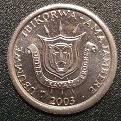 Burundi 1 franc, 2003