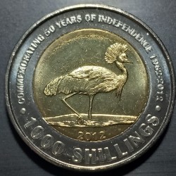 Uganda 1000 shillings, 2012...