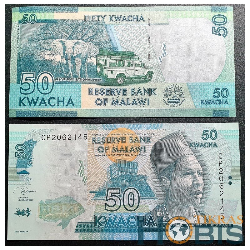 Malawi 50 kwachas, 2020 P-64g
