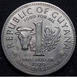 Gajana 1 doleris, 1970 FAO...