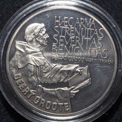 Netherlands 2½ ECUs, 1990 650th Deacon Geert Groot X26