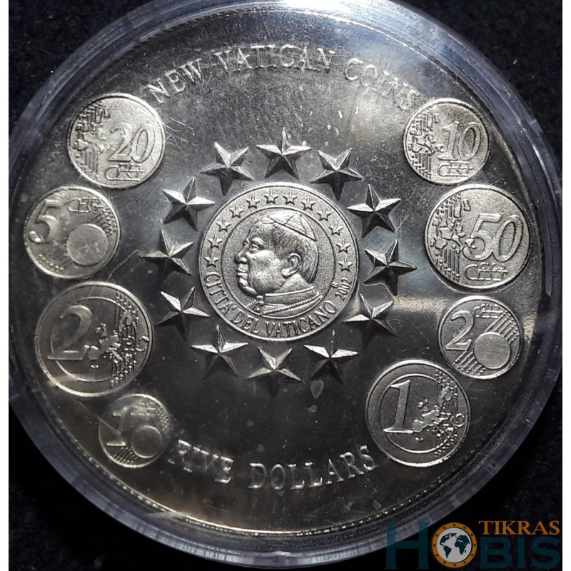 Liberia 5 dollars, 2004 New Vatican Coins UC127