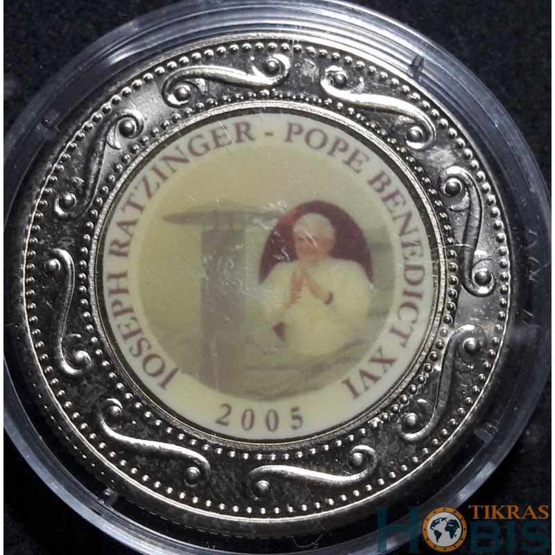 Somalis 1 doleris, 2005 Benediktas XVI, balti dūmai UC282