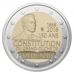 Liuksemburgas 2 eurai, 2018 150th Constitution